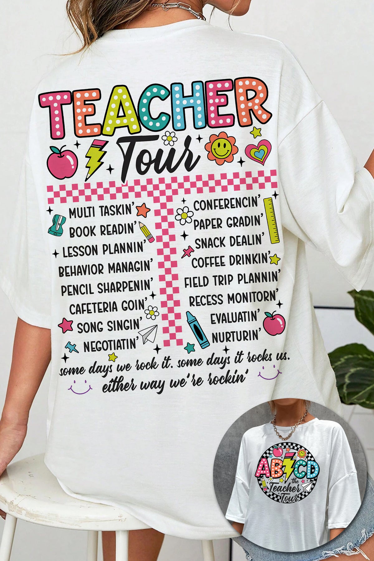 Retro Teacher Tour TEE FOR WOMEN