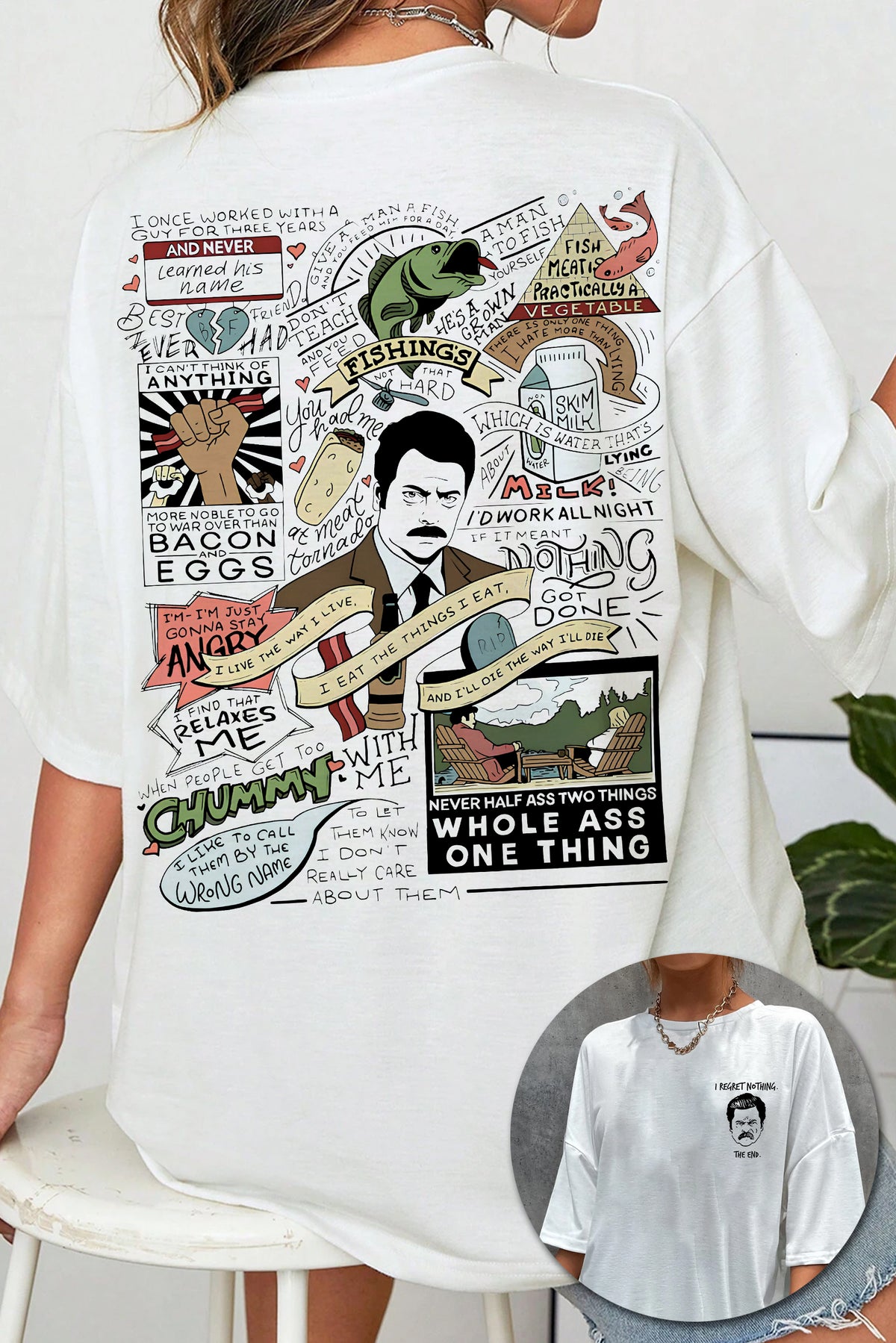 Ron Swanson Best Quotes Tee For Women