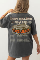 Post Malone 2025 Tour, Jelly Roll Tee For Women