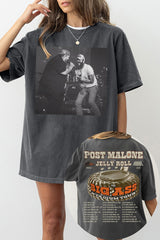 Post Malone 2025 Tour, Jelly Roll Tee For Women