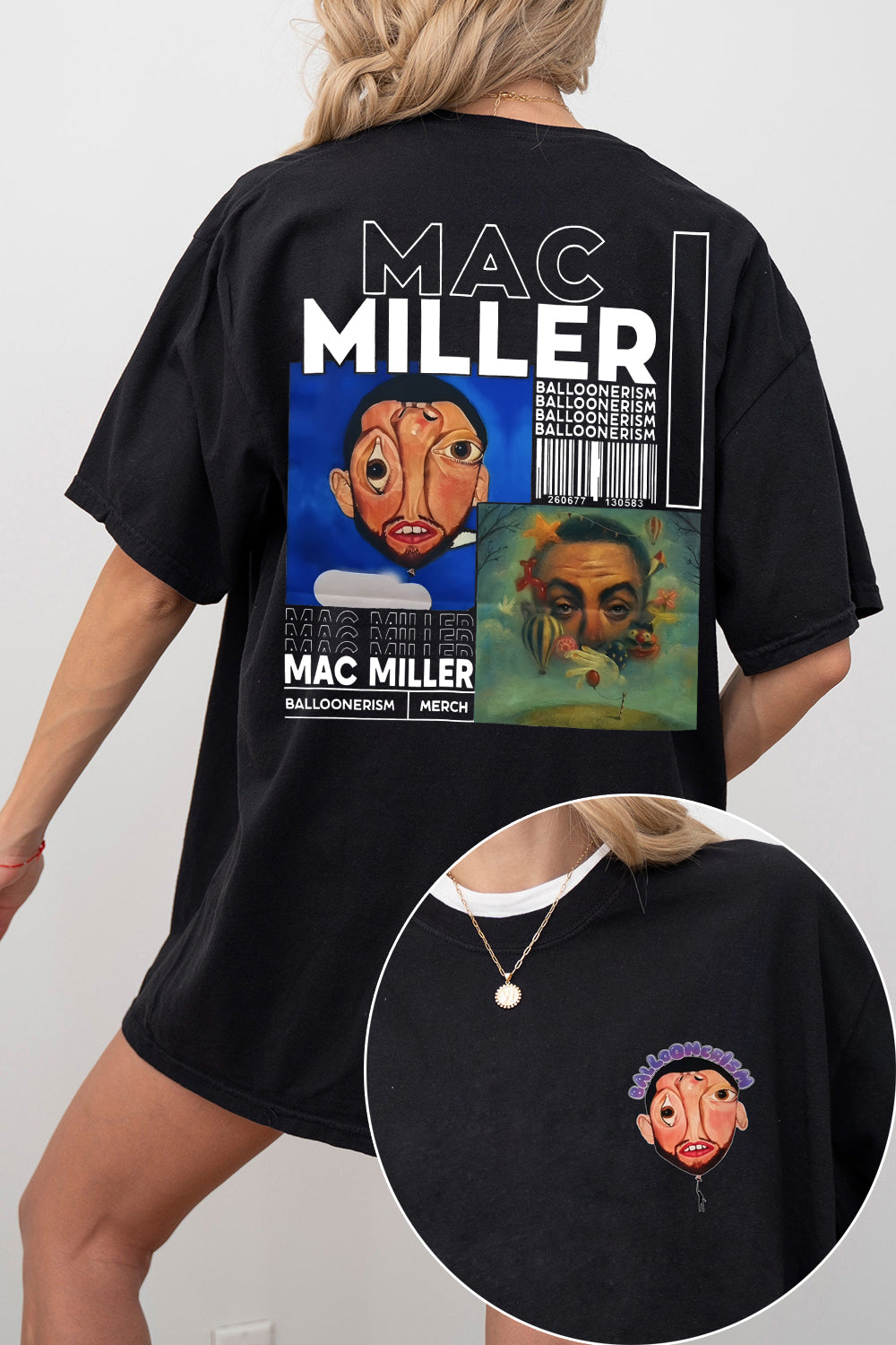 Mac Miller Balloonerism Album Tee For Women