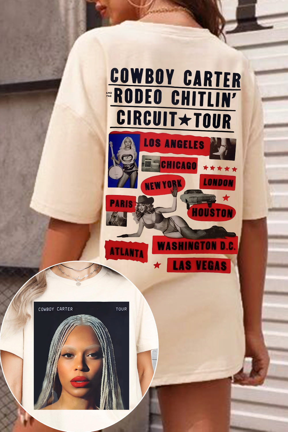 Beyoncé Cowboy Carter Tour Tee For Women