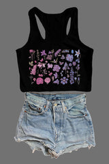 Subtle Bisexual Pride Crop Tank For Women