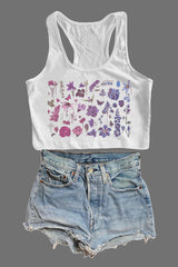 Subtle Bisexual Pride Crop Tank For Women