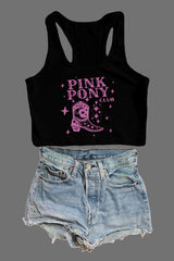 Pink Pony Club Chappell Roan Fan Crop Tank For Women