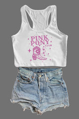 Pink Pony Club Chappell Roan Fan Crop Tank For Women