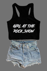 Blink-182 Girl at the Rock Show Crop Tank For Women