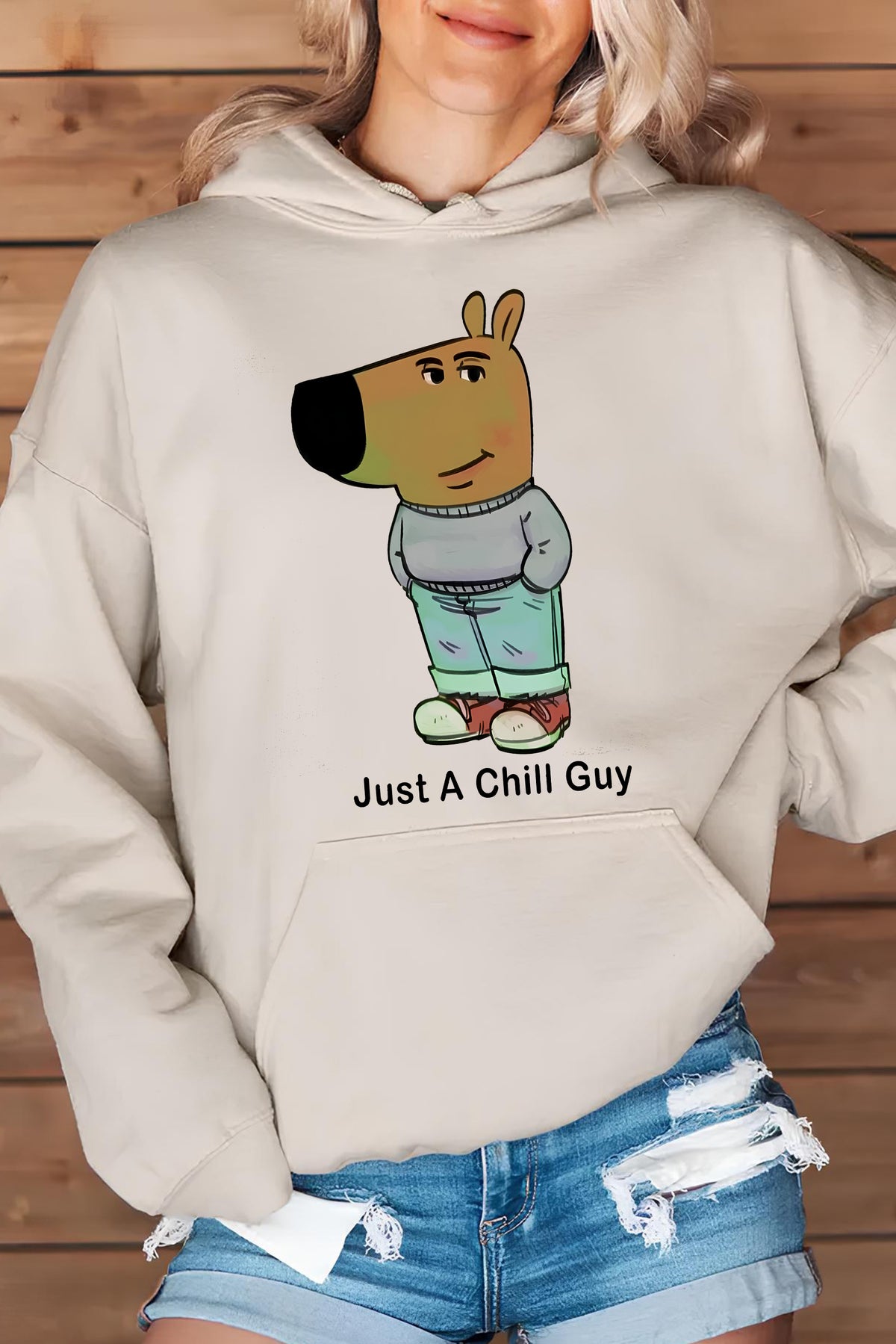 Just A Chill Guy Hoodies For Women