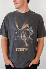 Unisex Feminism Dragon Fantasy Tee