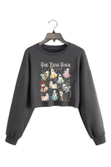 Halloween Eras Tour Spooky Season Crop Sweatshirt For Women