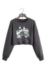 I Had Some Help Country Music Posty Wallen Crop Sweatshirt For Women