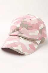 Washed Denim Camouflage Baseball Cap - Unisex